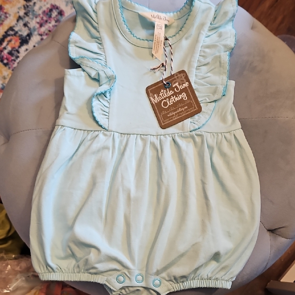 Matilda Jane Baby Blue Ruffle Romper